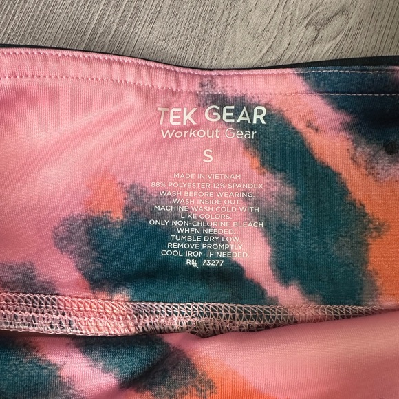 Tek Gear Workout Leggings Pink Tie-Dye - Women’s Small - High Waisted - Picture 5 of 6